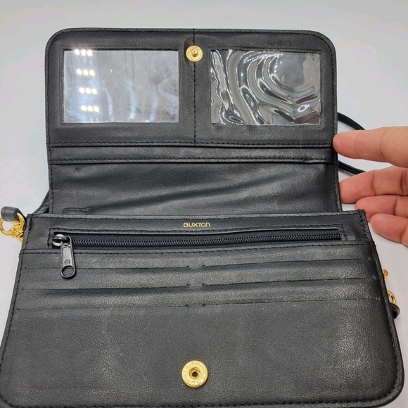 Vintage Buxton Black Crossbody Bag - Picture 3 of 8